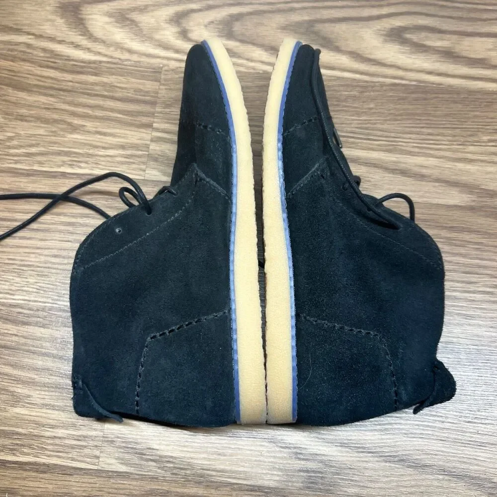 Toms Womens Mateo Chukka Ankle Booties‎ Size 7.5M Black Suede Gum Sole